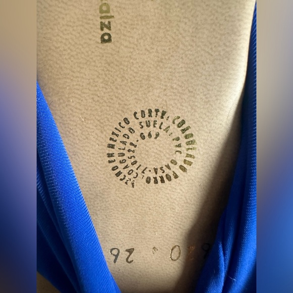 Indios by Impulcalza blue fabric sandals. Size 9. - Picture 5 of 5